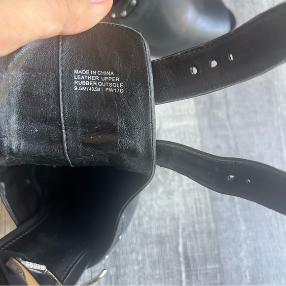 MICHAEL KORS Blaze Open-Toe Black Leather Booties ! - Picture 5 of 8